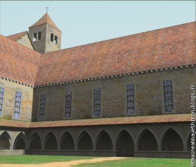 L'Abbaye vue du cloître